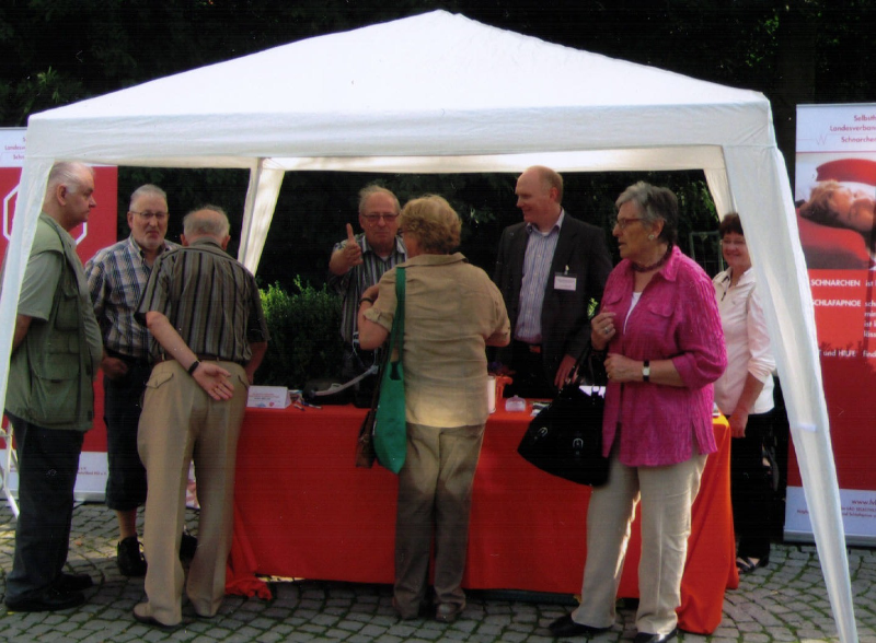 Infostand beim Deutschen Lungentag in Stuttgart im September 2011